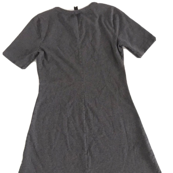 J Crew | Knit Sunset Dress Womens Size XS Gray Short Sleeves Pullover Crewneck - Picture 3 of 10